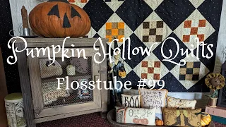 Flosstube #99 ~ All The Halloween Finishes, Both Old and New..With A Few Spooky Quilts Near The End!