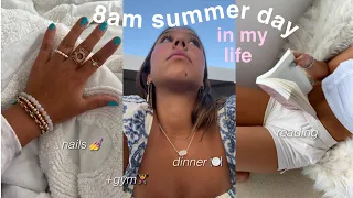 productive summer day in my life | gym, new nails, hair, dinner