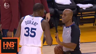 Kevin Durant Gets Technical Foul / Cavaliers vs GS Warriors