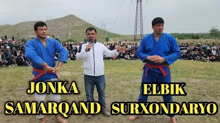 Samarqandda katta kurash Jonka Alixon Elbek