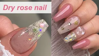 nailbayo) Dry rose nail/신상칼라/도이젤(누디드라이로즈)/자개네일/글리터네일/겨울네일/셀프네일