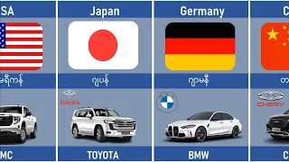 နိုင်ငံအလိုက် ကားအမှတ်တံဆိတ်များ Car Brands from Different Countries