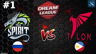 ИМЕННО ТАЛОН ВЫБИЛИ СПИРИТ ИЗ МАЖОРА! | Spirit vs Talon #1 (BO2) | DreamLeague S19