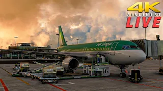 🔴 LIVE New Dublin Scenery = Aer Lingus Flights! | 4K MSFS