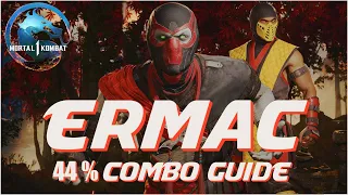 Ermac 44 Percent Combo Guide For Mortal Kombat 1