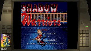 Shadow Warriors / Ninja Gaiden (Amiga - Ocean - 1990) Batocera 40 Beta NTSC 60 Hz