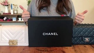 Unboxing of My First Vintage Chanel Bag🎁Guess What I Got! Chanel Square Mini? Chanel CF? 中古香奈儿包包