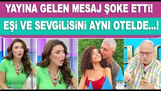 Özcan Deniz eşi ve sevgilisiyle aynı otelde tatil mi yaptı? Yayın esnasında mesaj geldi...