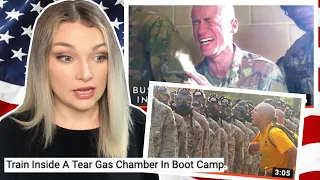 New Zealand Girl Reacts to US MARINE AND ARMY GAS CHAMBER TRAINING!