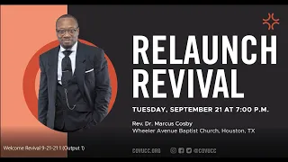 Virtual Relaunch Revival 2021 with Rev. Dr. Marcus D. Cosby, 09-21-2021