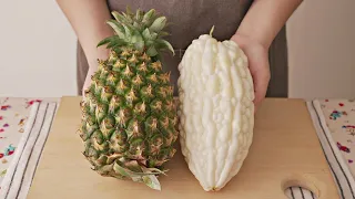 Bitter Gourd Stewed Pineapple│Vegan Recipe