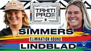 Caitlin Simmers vs Sawyer Lindblad | SHISEIDO Tahiti Pro pres by Outerknown 2024 - Elimination Round