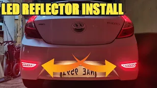 Make Your Hyundai Accent Visible by Installing this Mod! | Rear Bumper LED Reflector Install