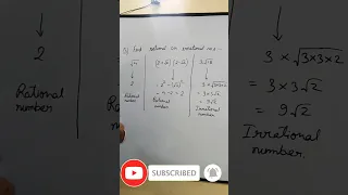 Difference between Rational and Irrational Numbers with examples #shorts #youtubeshorts #short