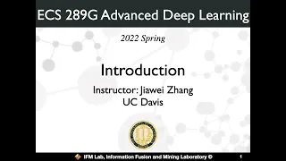 ECS 289G: Introduction