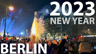 Berlin New Year 2023 - 4K LIVE at Brandenburger Tor - Berlin Germany Walking Tour