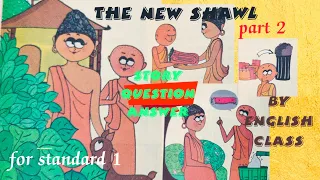 The New shawl 🌷story Question Answer with hindi meaning💁 by English class part 2