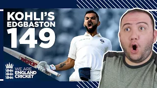 HISTORIC MOMENT! VIRAT KOLHI'S FIRST Test Century in England!  Edgbaston 2018  England Cricket