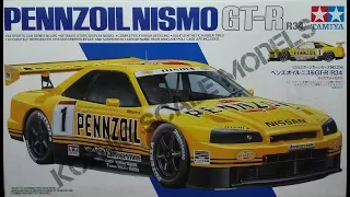 Обзор Pennzoil Nismo GT-R (R34) Tamiya 1/24 (сборные модели)