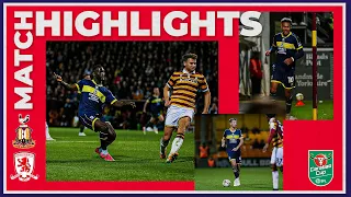 Match Highlights | Bradford City 0 Boro 2 | Carabao Cup Round 3