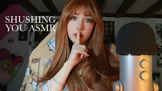 Shushing You While Doing Triggers ASMR | Rambling, Tapping, Scissor Sounds, Whispering, Scratching