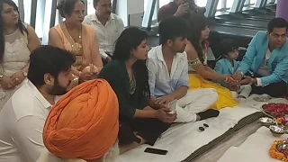 Hardy Sandhu & his wife Zenith Sidhu inauguration pooja of Gym