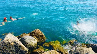 Чёрное море. Погода 27 июня 2019г.  Пляж Пирогова в Геленджике