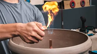 Creating an Impossible Burning Water Fountain & More! | Backyard Project