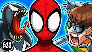 Spiderman vs Venom + Green Goblin + Doctor Octopus [ Superheroes Parody ]