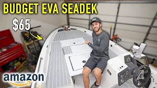 I Bought Amazon BUDGET SeaDek For MY BOAT! (Is It Worth It?)