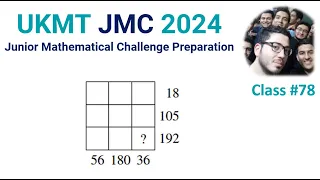 Junior Mathematical Challenge 2024 UKMT JMC Tutor Problems Solutions Preparation Class Olympiad 2023