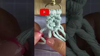 OUT NOW: Full tutorial on how to make a simple MACRAME KEYCHAIN | DIY