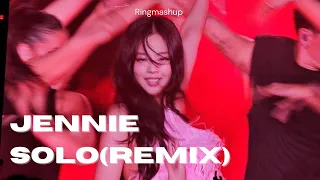 JENNIE - SOLO [Remix]  BORN PINK TOUR ENCORE (Karaoke with BV)