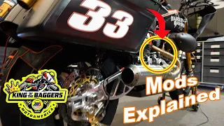 Modifications Explained-Harley King Of The Baggers Race Motorcycle