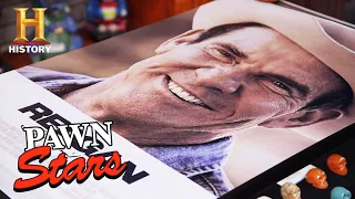 Pawn Stars: Dennis Quaid SETS THE RECORD STRAIGHT on "Reagan" Poster (Season 18) | History