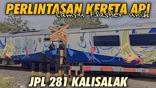 RAILROAD CROSSING - Perlintasan Kereta Api Lampu Unik JPL 281 Kalisalak Margasari