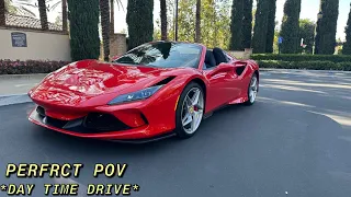 2023 Ferrari F8 Spider Daytime Drive POV | ASMR