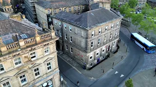 Huddersfield St. George’s Square & Railway Station with DJI Mini 3 Pro 4K Drone