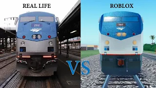 Amtrak Pacific Surfliner Roblox vs Real Life - Part 1