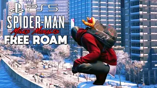 Spider-Man Miles Morales FREE ROAM [PS5 1080P 60FPS]