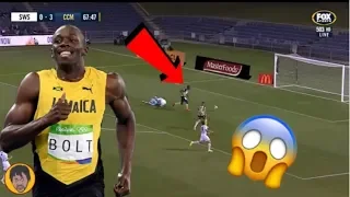 Usain Bolt Scores His First Professional Goal