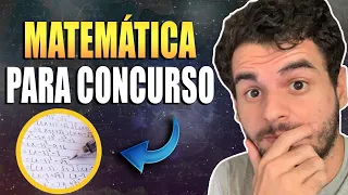 Como Estudar Matemática Para Concurso | Aprenda de Vez Essa Joça