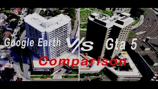 GTA 5 vs GOOGLE Earth   Los Santos and Los Angeles Comparison