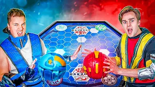 SECRET BAKUGAN BOX FORT BATTLE!