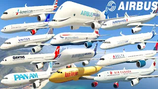 GTA V: Every White Airbus Airplanes Pack Best Extreme Longer Crash and Fail Compilation