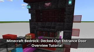 Minecraft Bedrock: Decked Out Entrance Door Overview Tutorial