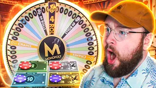 I Played MONOPOLY With HUGE Bets (and hit a 4 ROLLS!)