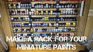 Miniature Monday How to make a cheap rack for your miniature paints