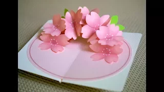 pop-up card_Cherry blossoms