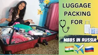 Things to pack while going to Russia For MBBS🩺🇷🇺| Luggage Packing Guide For Abroad | #ikbfu #mbbs